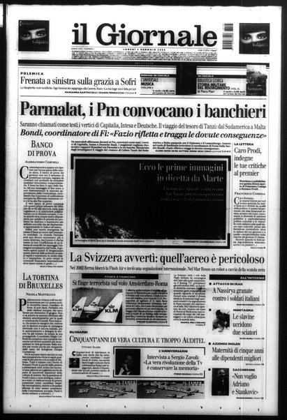 Il giornale del lunedi